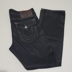 True Religion Ricky Super T Black Jeans Size 38